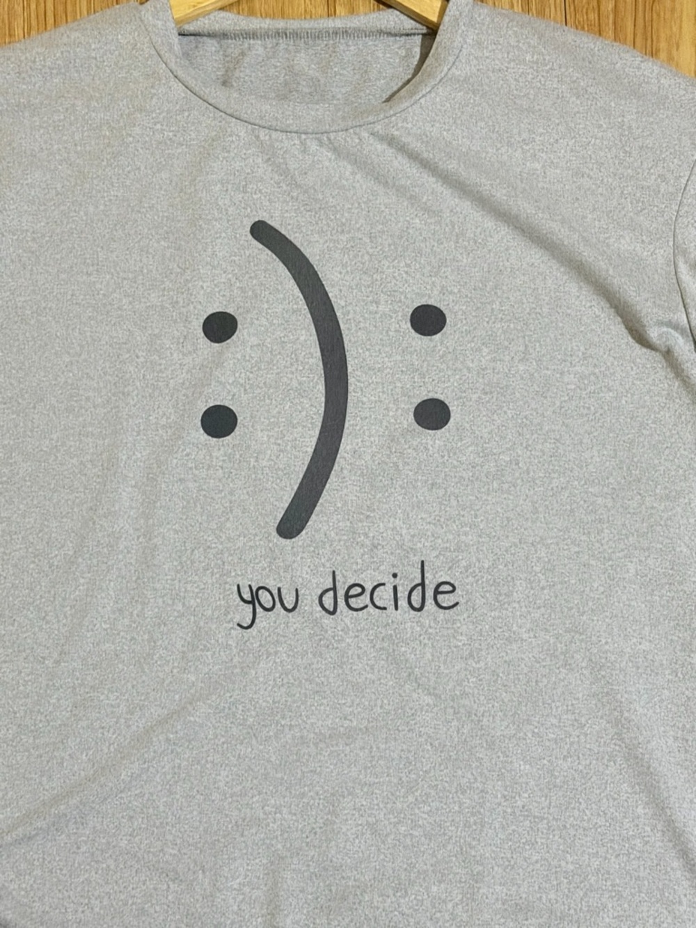 SHEIN Gray You Decide Graphic Crewneck Tee - Picture 3 of 5